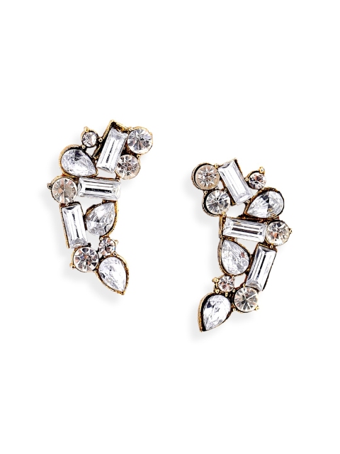 

Foxy Sperks Gold-Toned Contemporary Studs