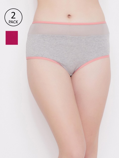 

Clovia Women Pack of 2 Assorted Sustainable Hipster Briefs COMPNC807