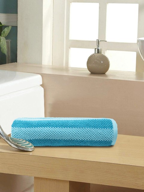 

'Trident Blue Striped 500 GSM Bath Towel