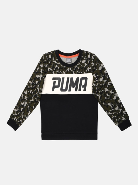 Puma Boys Multicoloured Printed Sweatshirt, Multi
