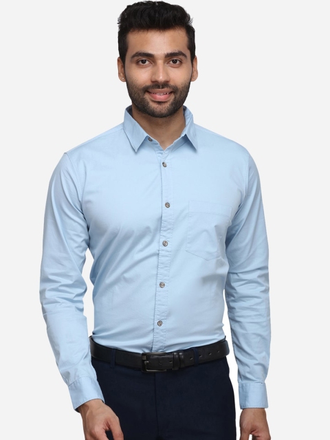 

JADE BLUE Men Blue Regular Fit Solid Formal Shirt