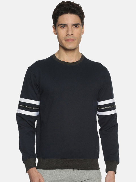

Force NXT Men Navy Blue Printed Sweatshirt