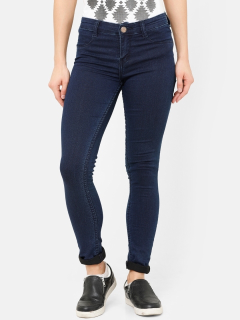 

ZHEIA Women Blue Skinny Fit Mid-Rise Clean Look Jeans