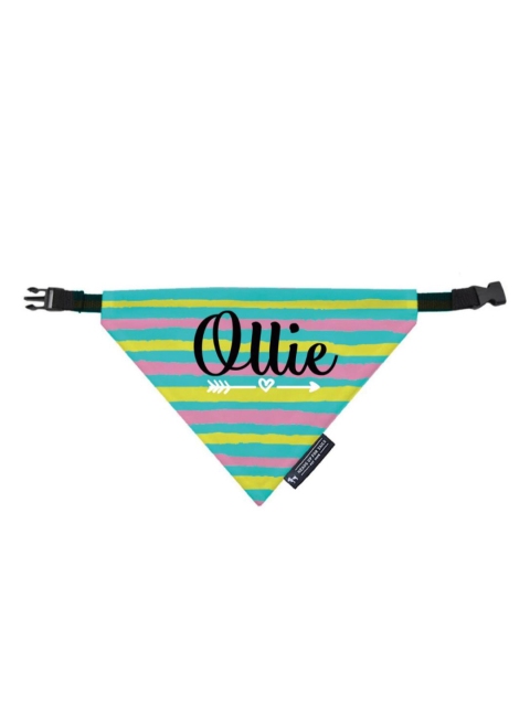 

Heads Up For Tails Love Struck Personalized Dog Bandana, Green