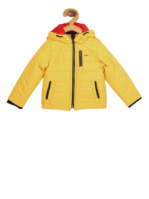 

Allen Solly Junior Boys Yellow Solid Padded Jacket