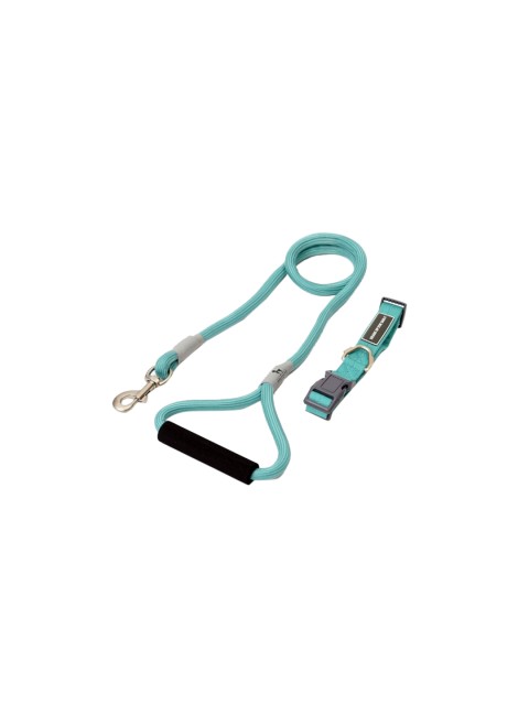 

Heads Up For Tails Blue Set of 2 Dog Collar & Leash Set