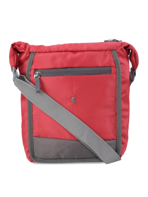 

Khadims Red Colourblocked Sling Bag