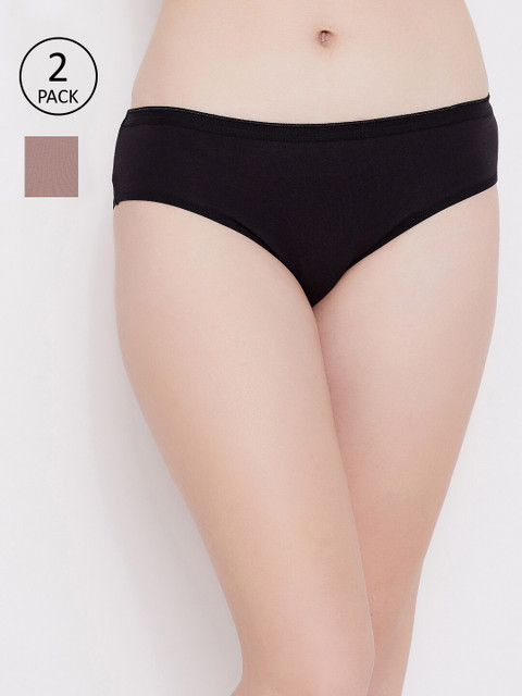 

Clovia Women Pack Of 2 Assorted Hipster Briefs COMPNC850