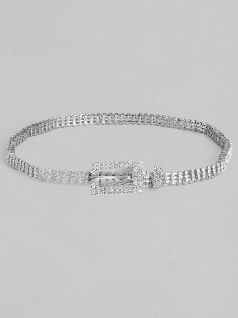 

Rubans Women Silver-Toned Embellished Handcrafted Belt