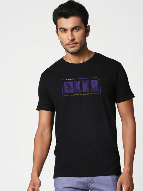 

Bewakoof Men Black Printed Round Neck T-shirt