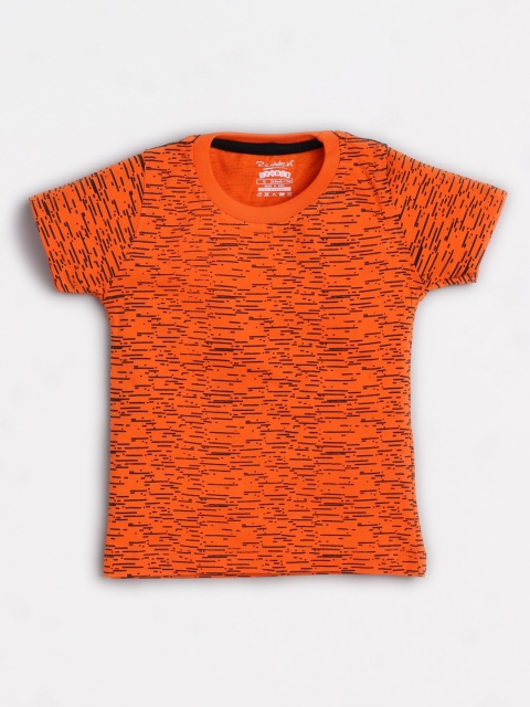 

Redden Boys Orange Printed Round Neck T-shirt