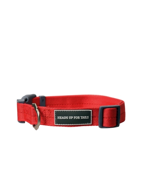 

Heads Up For Tails Red Solid Wag N Walk Dog Collar & Leash Set