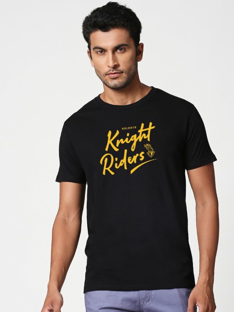

Bewakoof Men Black IPL Printed Round Neck T-shirt