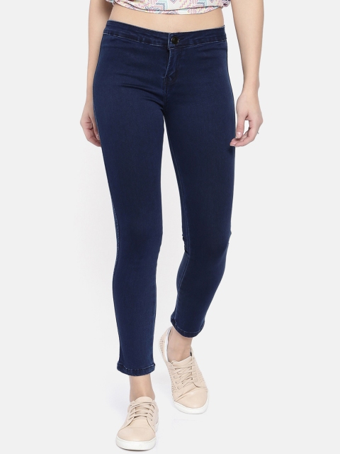 

ZHEIA Women Navy Blue Skinny Fit Mid-Rise Clean Look Jeans