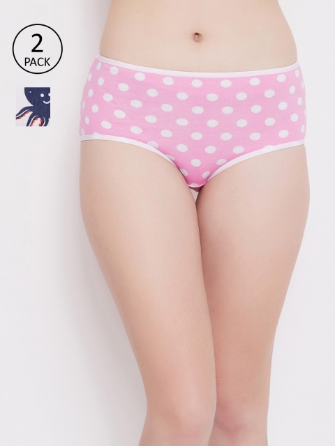 

Clovia Women Pack of 2 Assorted Sustainable Hipster Briefs COMPNC858