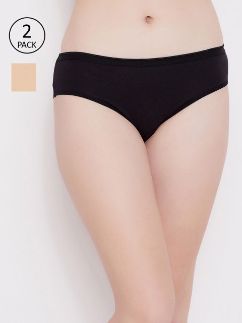 

Clovia Women Pack Of 2 Assorted Hipster Briefs-COMPNC819S