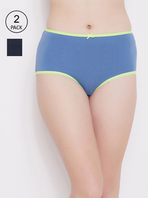 

Clovia Women Pack of 2 Assorted Sustainable Hipster Briefs COMPNC834S