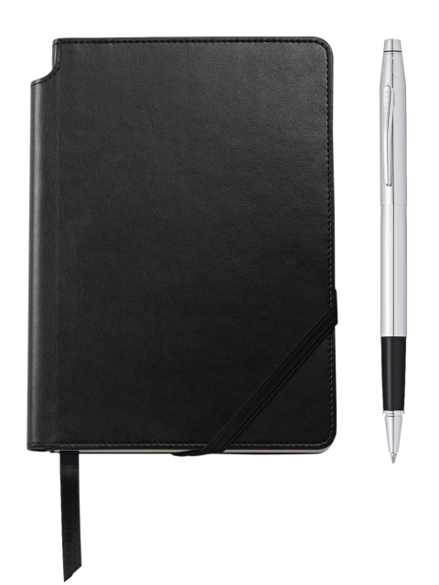

Cross Black Century Chrome Roller Ball Pen With Black Journal