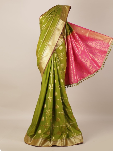 

Pothys Green Woven Design Art Silk Saree