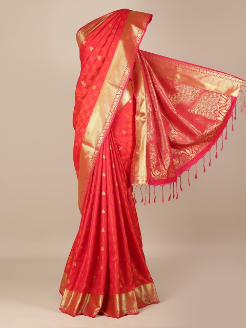 

Pothys Red & Pink Art Silk Woven Design Saree