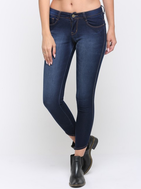 

ZHEIA Women Blue Skinny Fit Mid-Rise Clean Look Jeans