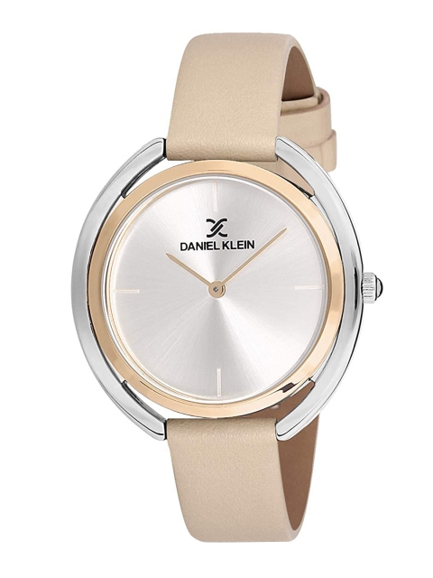 

Daniel Klein Women Silver-Toned & Beige Analogue Watch
