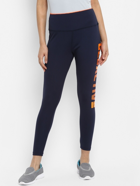 

UCLA Women Navy Blue Solid Sports Tights