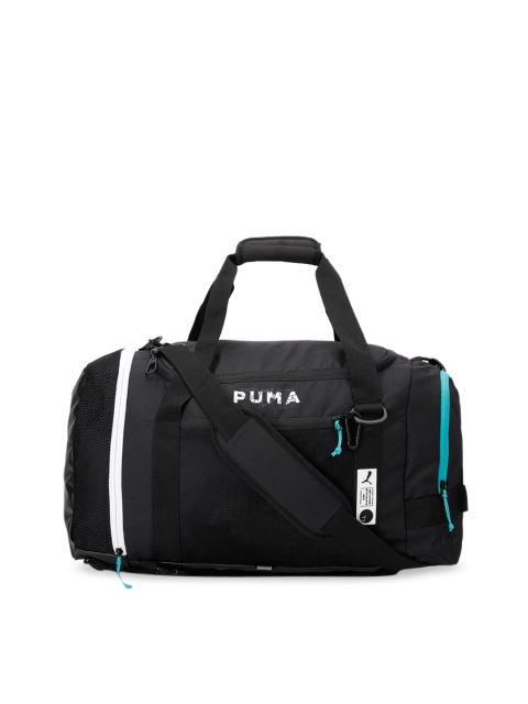 

PUMA Hoops Unisex Black Printed Duffel Bag