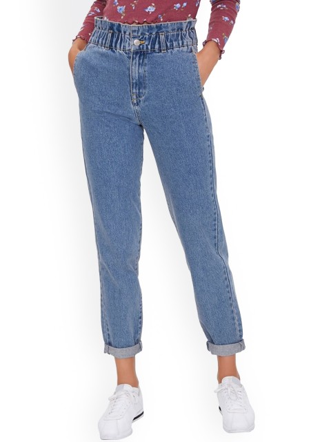 

FOREVER 21 Women Blue Regular Fit Jeans