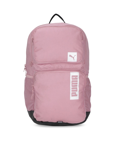 

Puma Unisex Pink Brand Logo Backpack