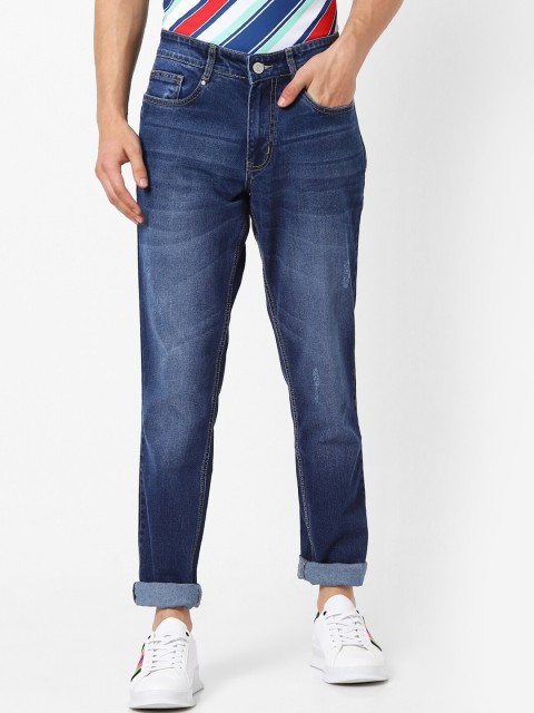 

MARCA Disati Men Blue Slim Fit Mid-Rise Low Distress Jeans