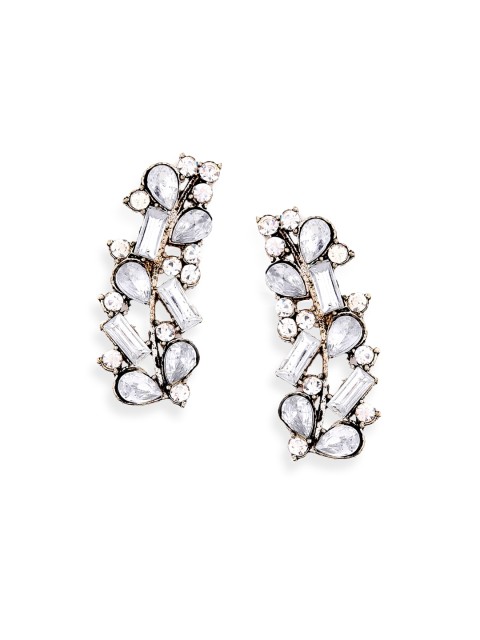 

Foxy Sperks Silver Contemporary Drop Earrings