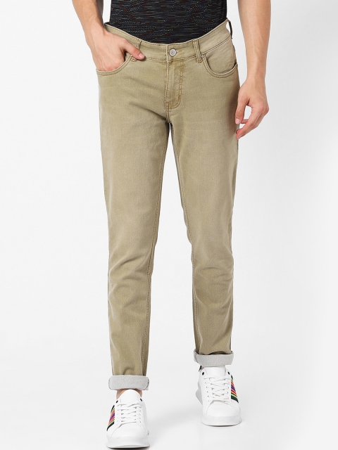 

MARCA Disati Men Khaki Slim Fit Mid-Rise Clean Look Jeans