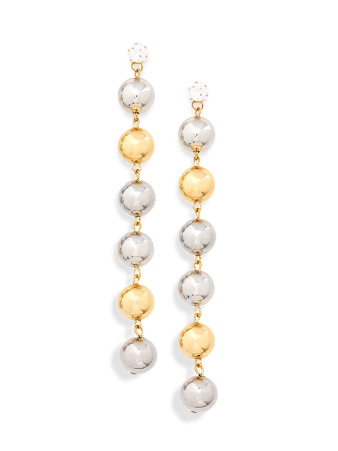 

Foxy Sperks Gold-Toned Contemporary Drop Earrings
