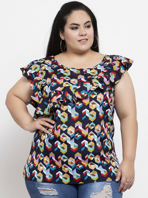 

Flambeur Women Multicoloured Printed Top, Multi