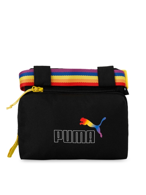 

Puma Unisex Black & Yellow Waistbag X Pride