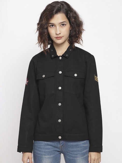 

LA LOFT Women Black Solid Tailored Jacket