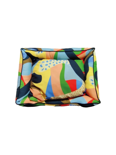 

HUFT X Shivan & Narresh Multicoloured Leger Leisure Series Lounger Dog Bed, Multi