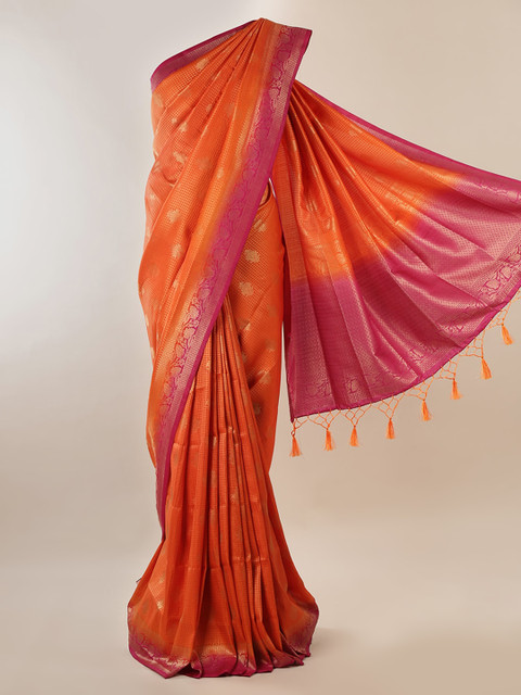 

Pothys Orange Saree