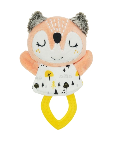 

Heads Up For Tails Puppy Play Recycled Cotton Meow Dog Toy, Peach