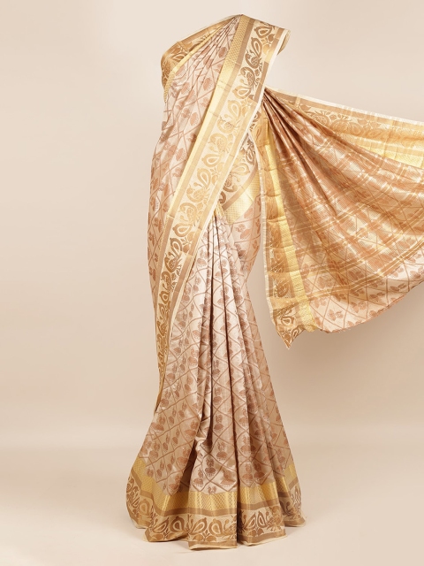 

Pothys Cream-Coloured Woven Design Saree