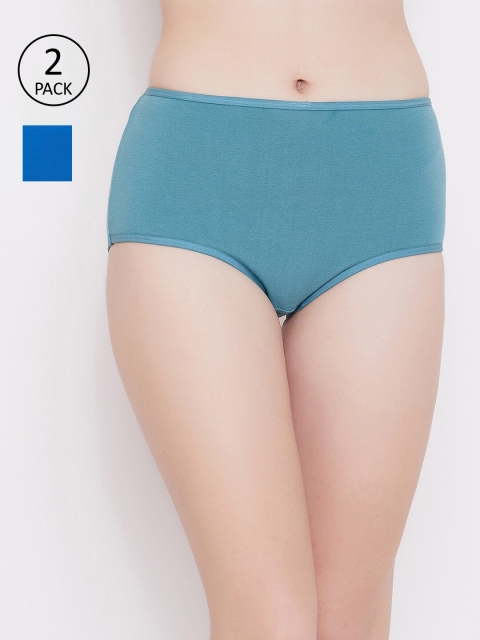 

Clovia Women Pack of 2 Assorted Sustainable Hipster Briefs