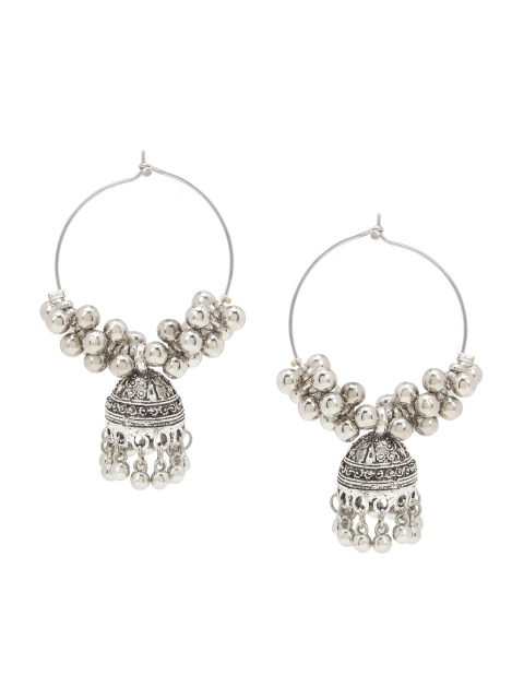 

SATCHEL Silver-Toned Circular Hoop Earrings