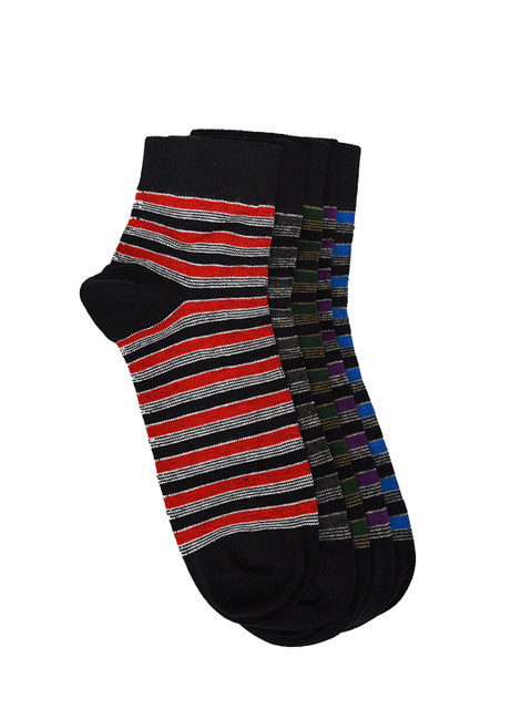 

MARC Men Pack Of 5 Assorted Ankle-Length Socks