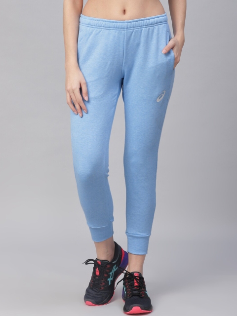 

ASICS Women Blue Solid Slim-Fit Joggers