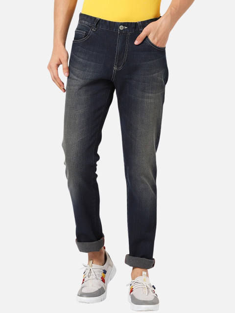 

MARCA Disati Men Navy Blue Slim Fit Mid-Rise Clean Look Jeans