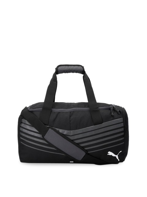 

Puma Unisex Black & Grey Printed ftblPLAY Small Duffel Bag