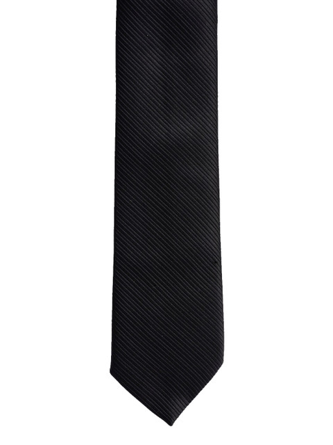 

BuckleUp Black Solid Broad Tie