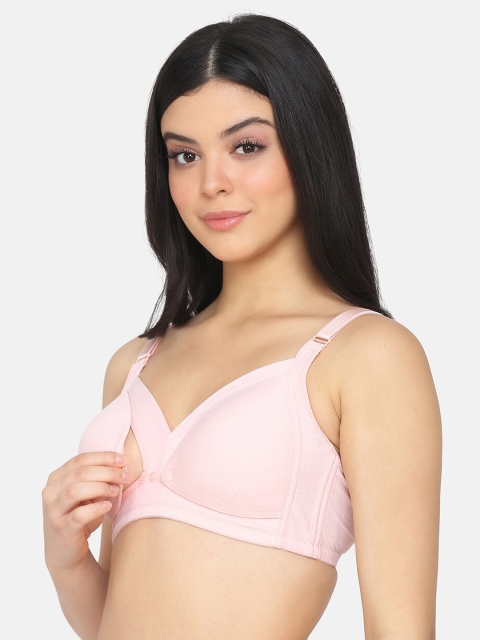

MAMMA PRESTO Pink Printed Non-Wired Non Padded Maternity Nursing Bra MPF-33 PINK-C20