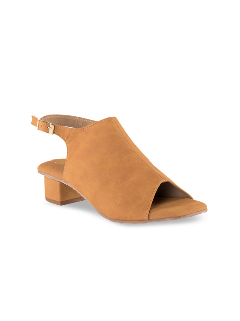 

Kraft Cellar Women Brown & Tan Solid Heeled Boots
